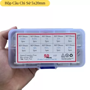 Hộp Cầu Chì Tổng Hợp 5x20 0.2A Đến 20A